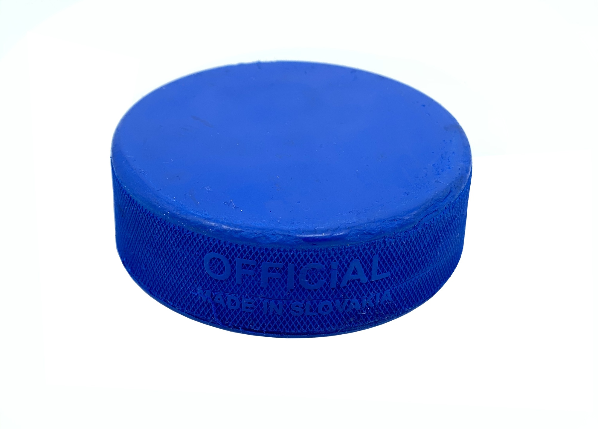 InGlasCo Hokejový puk modrý JR odlehčený tréninkový