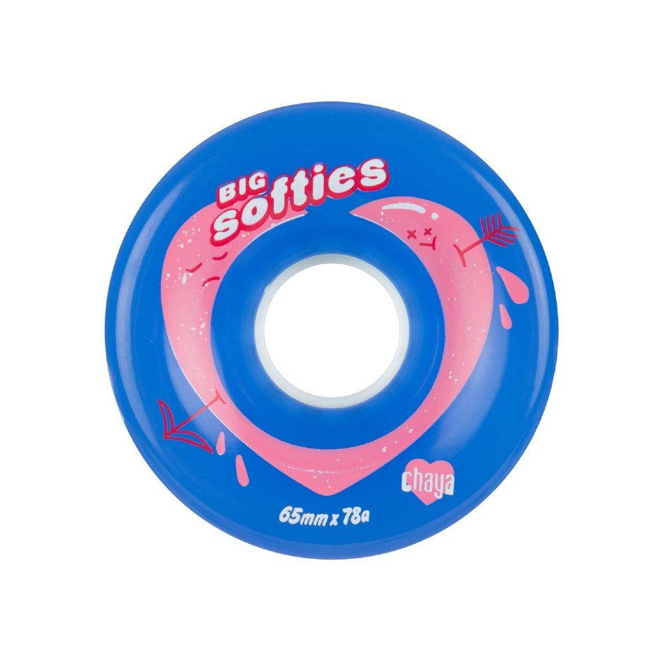 Powerslide Kolečka Chaya Big Softie's Clear Blue (4ks)