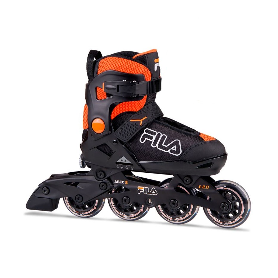Fila Dětské kolečkové brusle Fila X 2.0 Black/Orange