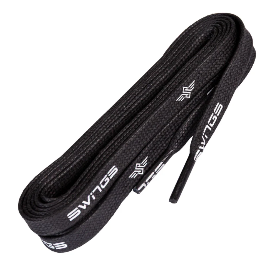 Powerslide Tkaničky Swings Waxed Superlaces Black