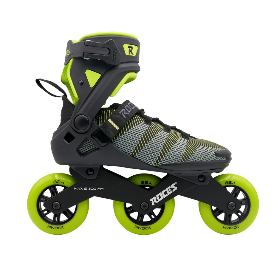 Roces Kolečkové brusle Roces R-EVO 100 Black/Lime